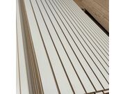 MDF CANALETADO BRANCO TX 18MM 03 POL (244X122) - SLAT WALL